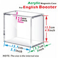Choose Your Size 5mm Acrylic Stackable Display Case for Booster Box or Elite Trainer Box (ETB), Clear Magnetic Closure Box for