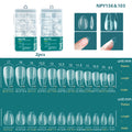 Nailpop 120pcs/box Gel X Nail Tips Medium Short Shape Almond/Square/Soft Gel Nail Tips