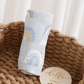 Elinfant 120x110cm Bamboo Cotton Baby Muslin Swaddle Blanket Cute Soft Print Baby Towel