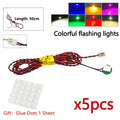 DIY 0.8mm Pin 1x1 1x2 1x4 Length 50cm SMD LED 2835 Remote Control Building Block Flash