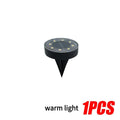 LED Outdoor Solar Power Ground Light IP68 Waterproof Lighting Control Path Deck Lights