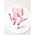 10pcs Seamless Fashion Transparent Hair Clips for Girls Makeup Facial Accessory Styling
