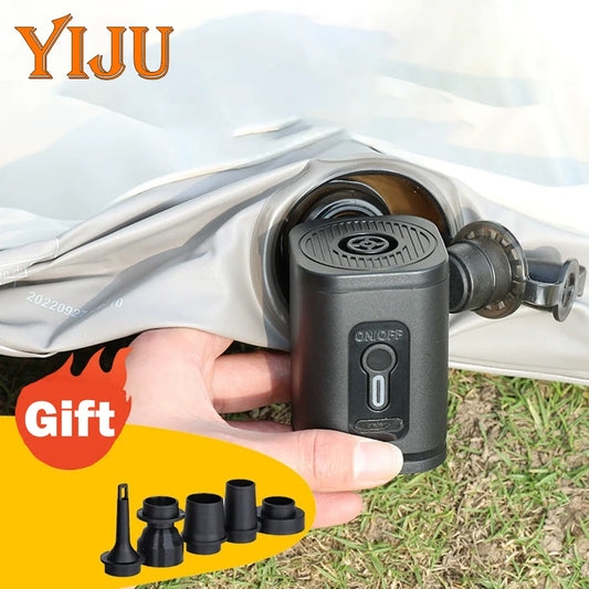 YIJU Wireless Inflation Pump Portable Outdoor Mini Air Compressor Air Cushion Bed Swim