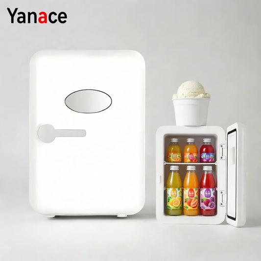 Yanace 4L Mini Fridge, Portable Cooler & Warmer for Car Office Perfect for Dorm and