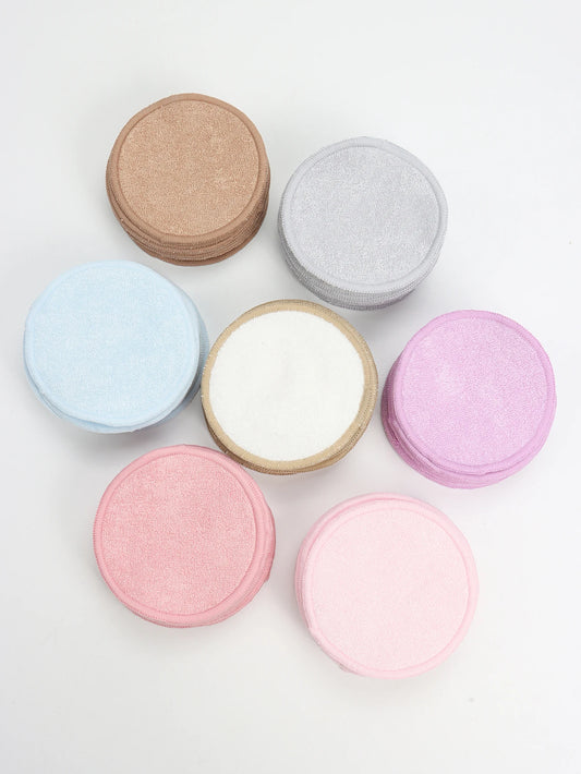 Bamboo Fiber Makeup Remover Pads Are Packed in 6/12/24 Pieces They Are Made from a