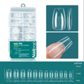 False Nail Tips Full Cover Clear Acrylic Extensions 10/12 Sizes Natural Look DIY Professional Manicure 120/600pcs
