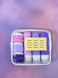 Silicone Travel Bottles Kit 6 Pack Refillable Leakproof Cosmetic Sub Bottling Set With