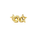Braces Hip Hop Double Hollow Star Grillz Vintage Cross Heart Tooth Caps for Teeth Braces Unisex Jewelry Gift
