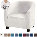 High Stretch Sofa Cover Velvet Tub Chair Cover Skid Resistance Furniture Protector Stretch Fabric Super Soft Couch Slipcover