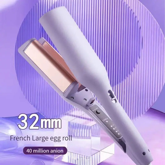 32MM Electric Curling Iron Automatic Lambswool Curling Tool Long Lasting Styling French