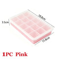 15 Cavity Ice Cube Tray Silicone Square Ice Trays Easy Release Stackable Ice Cube Molds