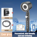 5 Spray ABS Portable Shower Head High Pressure Large Flow Spa Filtered Shower Heads with Stop Button Universal Bathroom Nozzle