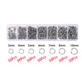 210-400pcs/Box Jewelry Making Kits Lobster Clasp Open Jump Rings End Crimps Beads Box