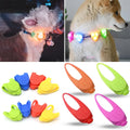 Pet Dog Night LED Flashlight Dog Cat Collar Glowing Pendant Safety Pet Leads Necklace