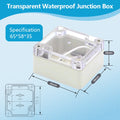 IP67 Plastic Transparent Waterproof Enclosure Box for Outdoor Electronic Projects