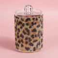 Luxury Diamond Cotton Swabs Storage Case Portable Makeup Cosmetic Organizer Dust-proof