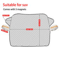 Premium Car Front Window Windshield Cover, All-Weather Anti-Snow Anti-Frost Anti-UV Sun