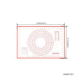 20x16 Inch Lager Silicone Pastry Mat for Rolling Dough with Measurement Thick Non Stick