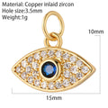 Y2k Boho Evil Blue Eye Heart Necklace for Women Golden Angle Flower Collars Diy Pendant