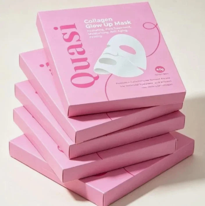 4pcs Set Quasi Collagen Glow Up Mask Korean Professional Night Repairing Mask