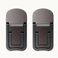 Set of 2 Adjustable Laptop Supports Foldable Two-Gear Height Notebook Riser Portable