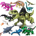 Jurassic Dinosaur World Brutal Raptor T-Rex Triceratops Indominus Rex Model Building