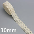 (5Meter/roll) White Beige Cotton Embroidered Lace Net Ribbons Fabric Trim DIY Sewing