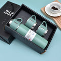 500ML Stainless Steel Vacuum Flask Gift Set Office Business Style Thermos Bottle Outdoor Hot Water Thermal Insulation Couple Cup