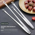 Stainless Steel Kitchen Tongs Non Slip Heat Resistant BBQ Grill Tool Steak Seafood Buffet Salad Food Serving Cooking Utensils