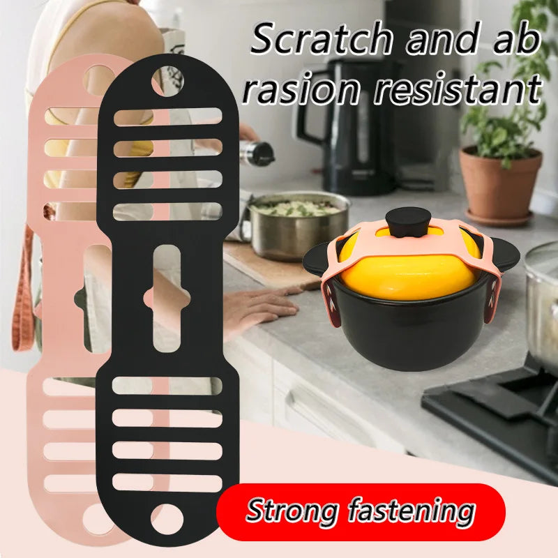 New Silicone Version Pot Lid Fixing Strap Food Box Lunch Box Anti Leakage Fixing Strap
