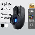 Inphic A9 PRO MAX New Tri-Mode Wired/Wireless/Bluetooth Gaming Mouse 1000HZ Polling Rate 12800DPI Wireless Mouse For Laptop PC