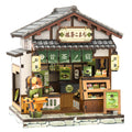 CUTEBEE DIY Book Nook Kit Miniature Wooden Dollhouse with Lights Bookshelf Insert 3D