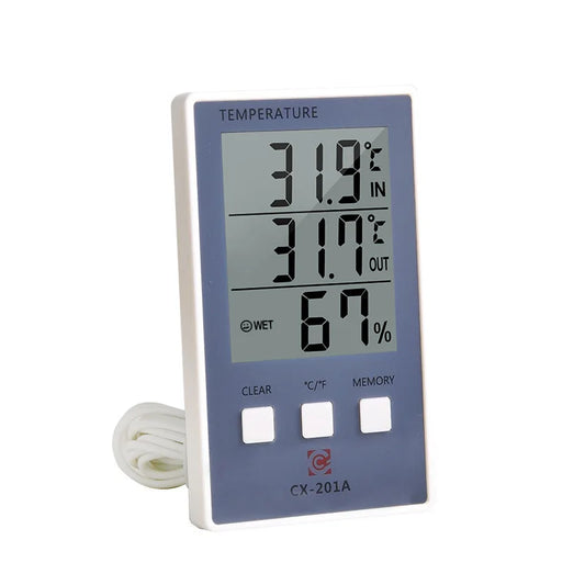 Portable Digital Thermometer Hygrometer Indoor Outdoor Temperature Humidity Meter LCD