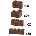 DIY Building Blocks Wall Figures Bricks 1x2 1x3 1x4 L Dots Educational Creative