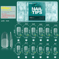 False Nail Tips Full Cover Clear Acrylic Extensions 10/12 Sizes Natural Look DIY Professional Manicure 120/600pcs