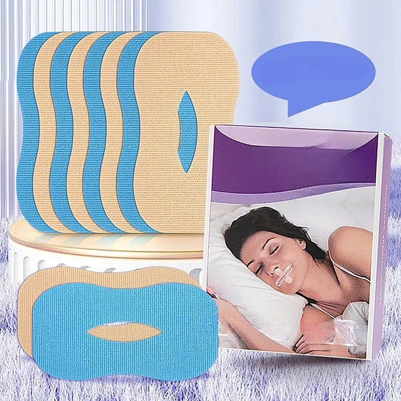 10/30Pcs Anti Snoring Sticker Snore Mouth Tape Stop Sleep Strips Correction Gentle Mouth Seal Less Sticker Tape