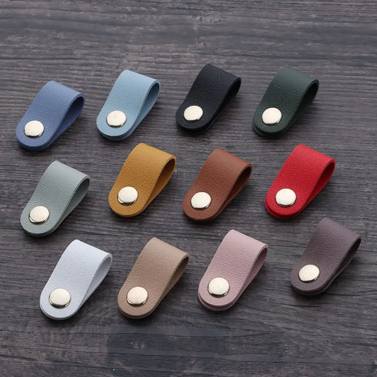 Leather Cable Winder Earphone Accessories Cord Organizer Charger Cable Protector Clips