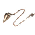 Cone 100% Copper Brass Metal Pendant Pendulum for Divination Dowsing Reiki Healing