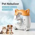 JUSTLANG Portable Pet Mesh Nebulizer Cats & Dogs Respiratory Therapy Mini Handheld Nebulizer Low Noise Animal Inhalation Machine