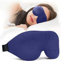 Unisex 3D Contoured Sleep Mask, Groove Molded Design Memory Foam Light Blocking Eyemask, Soft Comfortable for Travel Yoga Nap