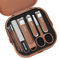 Anti Splash Nail Clipper Kit Portable Manicure Grooming Set Stainless Steel Nail Care