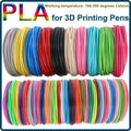 Colored PLA Filament for 3D Pen Printing 36M 50M 100M 150M 200M Smoke-free Safe Plastic
