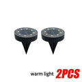 LED Outdoor Solar Power Ground Light IP68 Waterproof Lighting Control Path Deck Lights