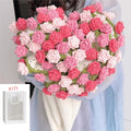 1pcs Rose Blanket Bouquet With Gift Bag Crochet Handmade Blanket of Roses Birthday