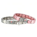 Love Girlfriend Heart Magnetic Charms Italian Stainless Steel Bracelet DIY Making
