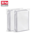 10/25/50PCS 35PT Rigid Card Toploaders for Korean Kpop Photocard Pokemon TCG Clear 3x4" Hard Plastic Sleeves Sports Card Holders