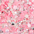 10g Mix Size Jelly Resin Flatback Rhinestone AB Imitation Pearl Beads For Nail Art DIY