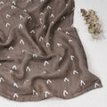 Elinfant 120x110cm Bamboo Cotton Baby Muslin Swaddle Blanket Cute Soft Print Baby Towel