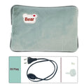 EU Plug Hand Warmer Electric Hot Water Bag Winter Soft Plush Charging Hot Water Bottle