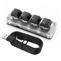 3Key 1 Knob/4Key Customize Bluetooth Keyboard Macro Knob Copy Paste Shortcut Key E-sports Game Mini Mechanical Hot Plug Keyboard
